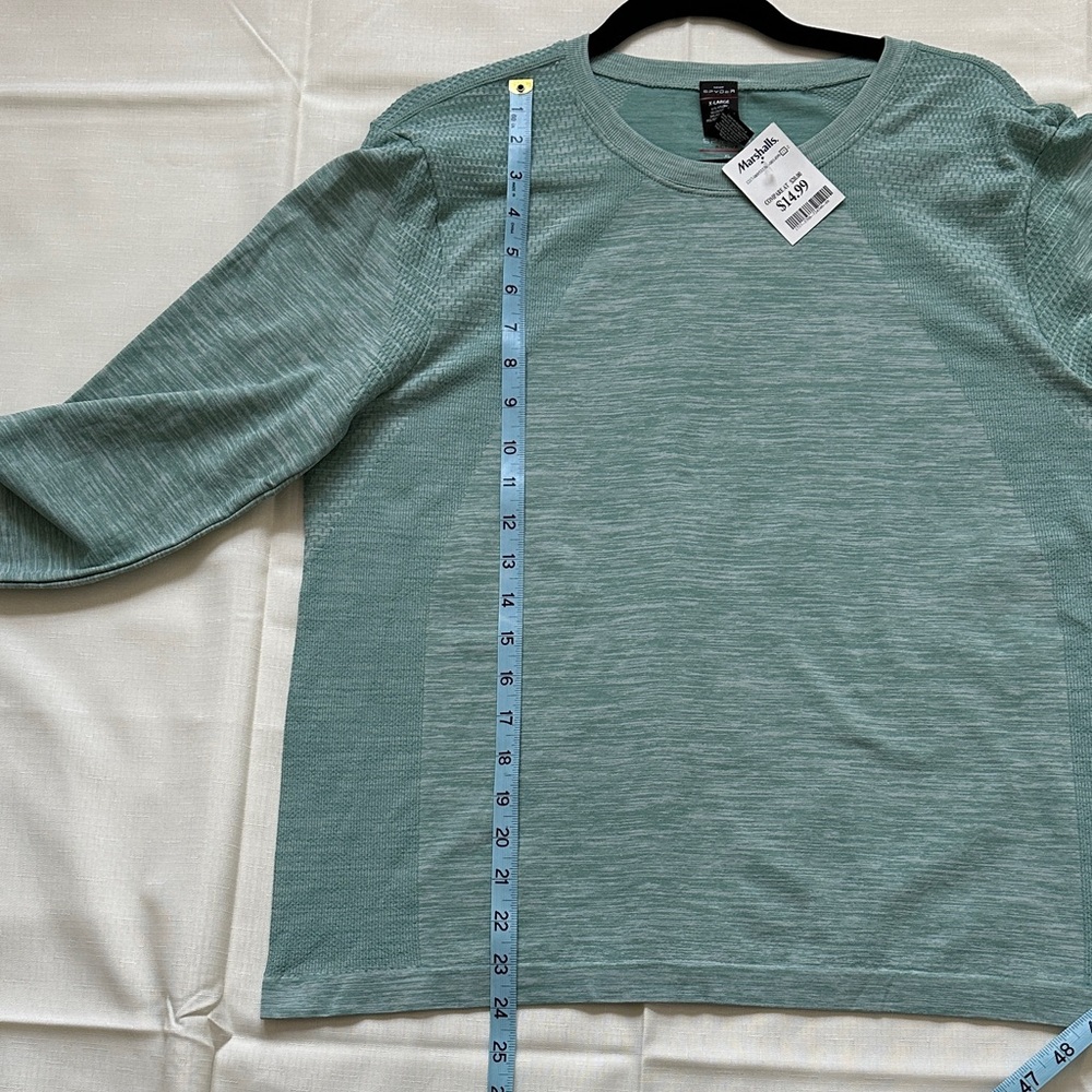 Spyder Active Teal Long Sleeve Tee - Picture 4 of 6